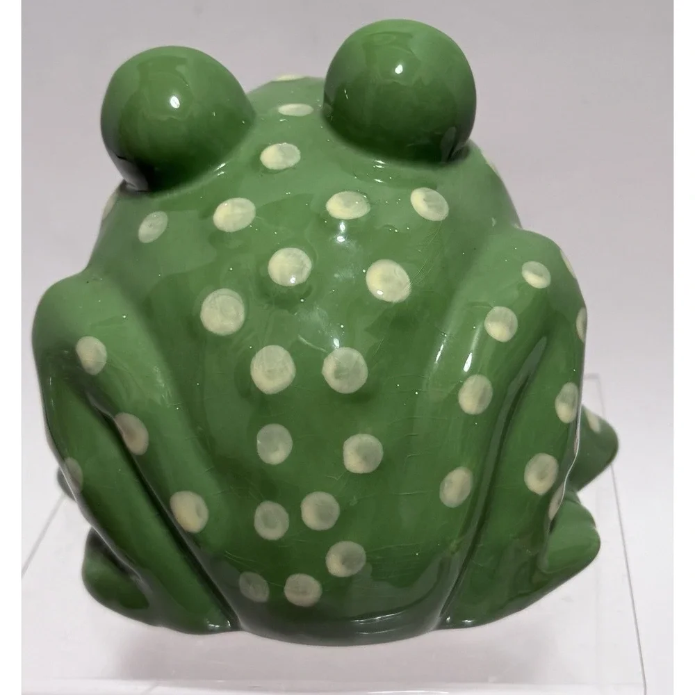 VTG 2001 Ceramic Frog Sponge Holder Boston Warehouse Trading Corp